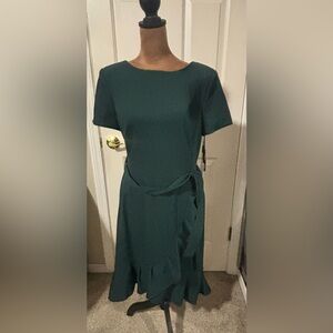 Calvin Klein Dark Green Midi Dress